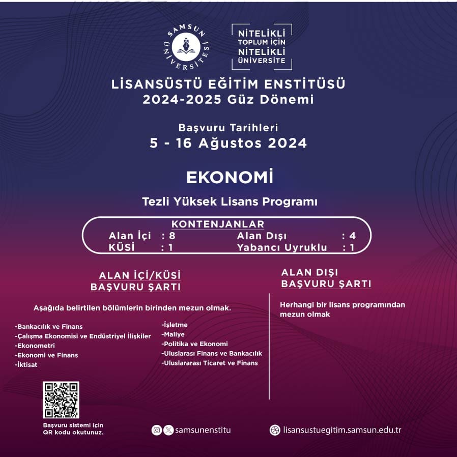 LISANSUSTU EGITIM ENSTITUSU 2024 2025 GUZ DONEMI